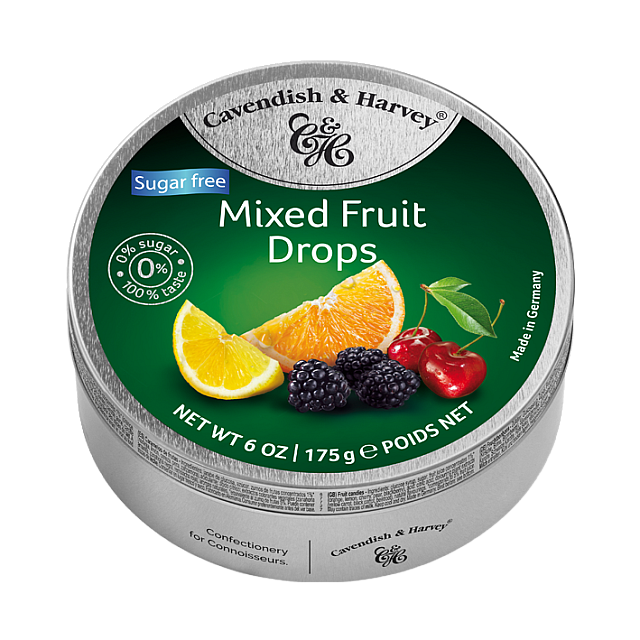Cavendish Harvey Sugar Free Mixed Fruit Drop 175g